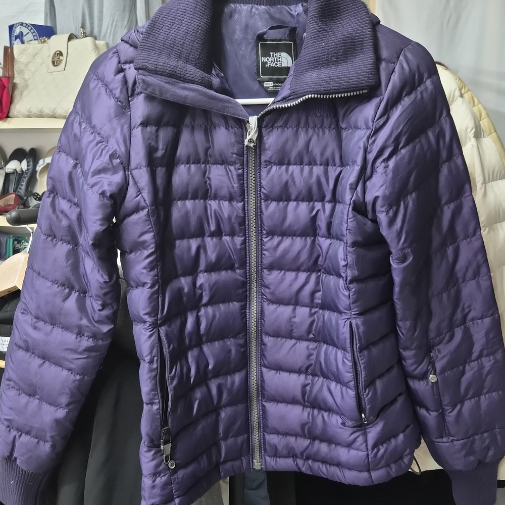 The North Face Puffer Jacket in Deep Purple